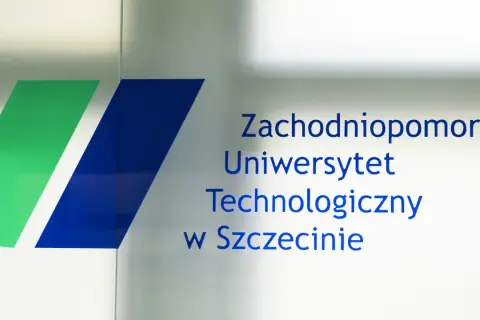 Logo Zachodniopomorskiego Uniwersytetu Technologicznego w Szczecinie.